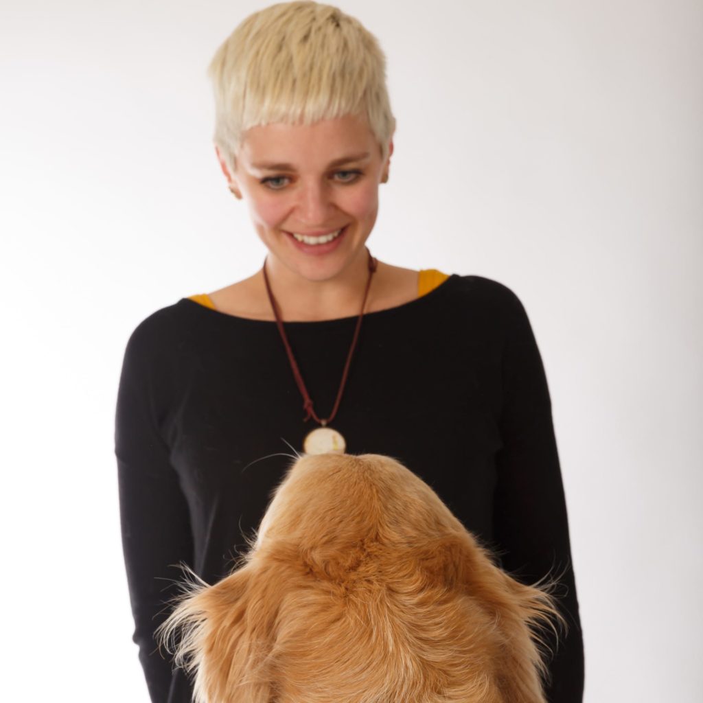 Johanna und Hund Timber